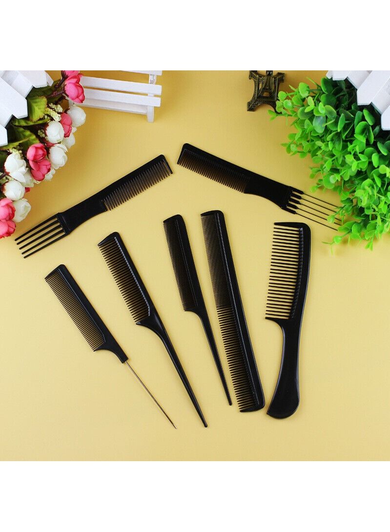 10 PCS Hair Stylists Professional Styling Comb Set Variety Pack Great for All Hair Types & Styles - Image 2