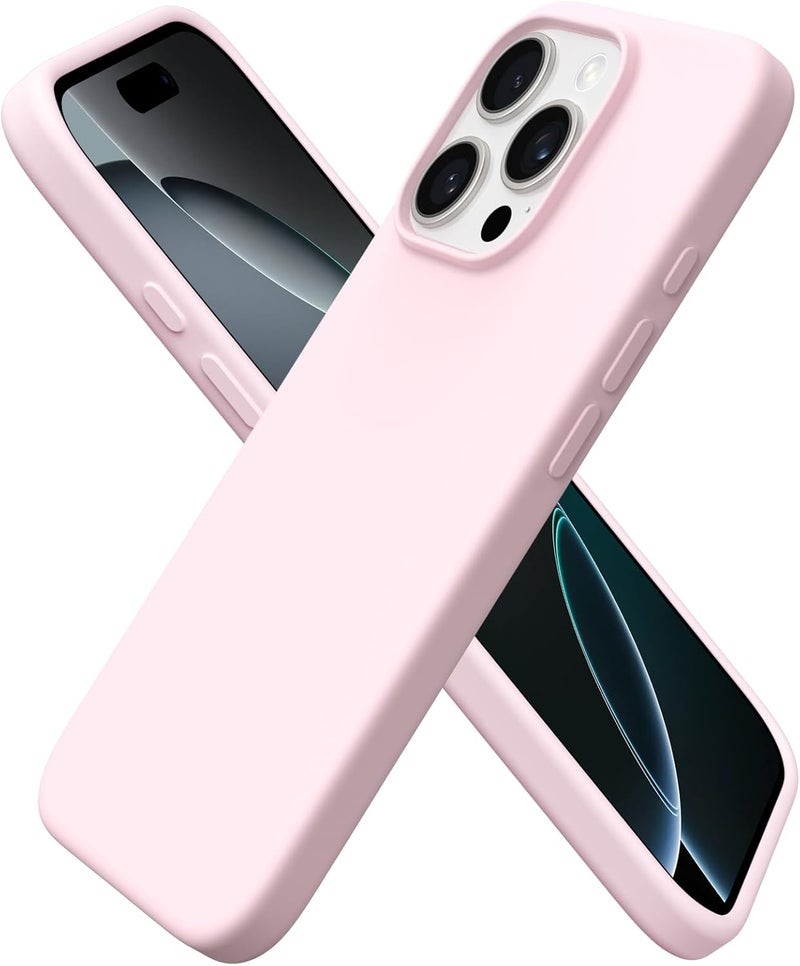 Unipha iPhone 16 Pro Max Silicone Case Chalk Pink - Image 1