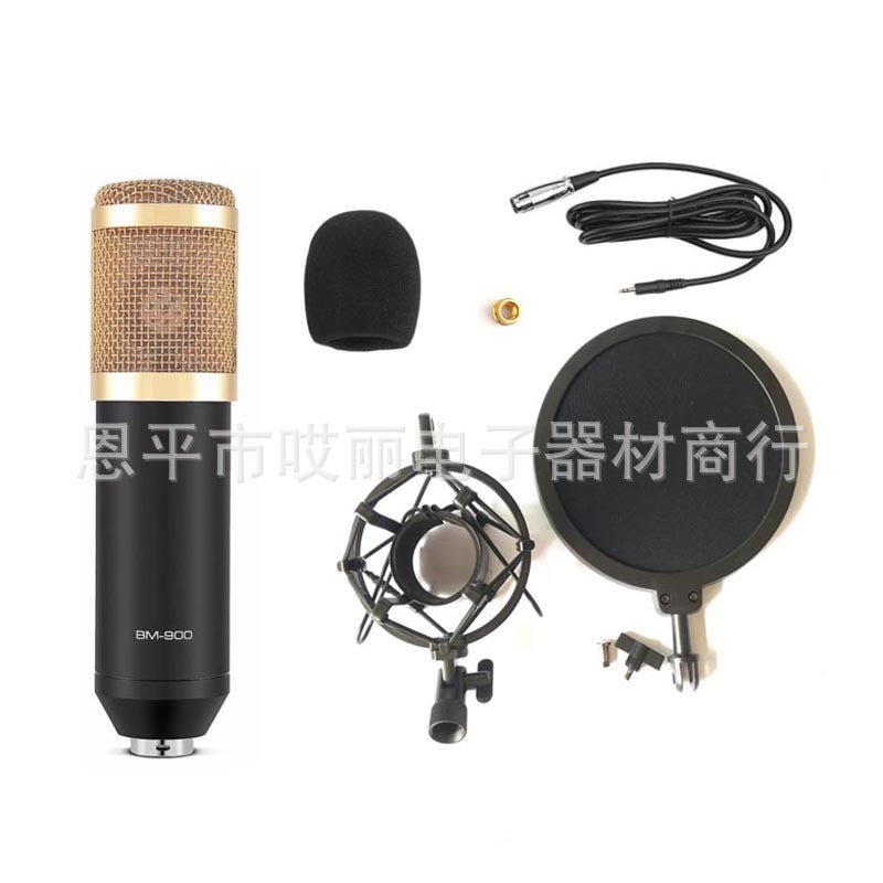 Direct Supply Bm-900 Computer Network Karaoke Microphone Set External Sound Card Conjoined Metal Frame Anti-Spray Net Set - Image 4