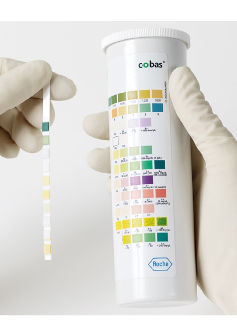 كوباس  شرائط فحص الكيتونات كمبر 10 للكشف عن الأمراض 100 قطعة ( 2 عبوة ) - Image 5