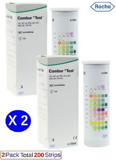 cobas Combur 10 Test Strips (2 Pack X 100 Pieces)  - Image 1