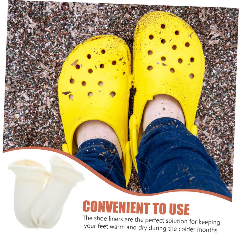 Removable Thickened Plush Slipper Liners Cozy Insoles for Women Shoes Comfortable Fuzzy Inner Soles - Image 4