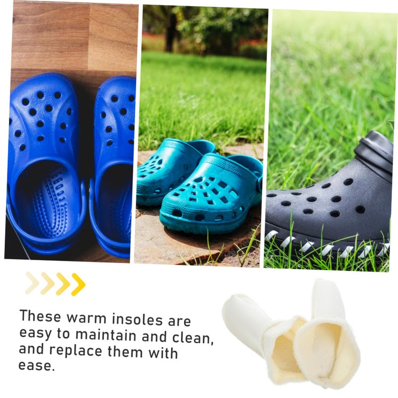 Removable Thickened Plush Slipper Liners Cozy Insoles for Women Shoes Comfortable Fuzzy Inner Soles - Image 5