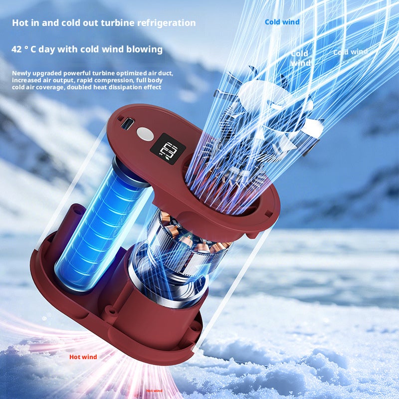 2026 Outdoor Waist Fan 4-in-1 Multifunctional USB Rechargeable Long Battery Life Portable Fan - Image 3