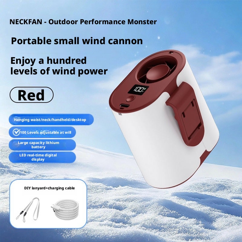 2026 Outdoor Waist Fan 4-in-1 Multifunctional USB Rechargeable Long Battery Life Portable Fan - Image 5