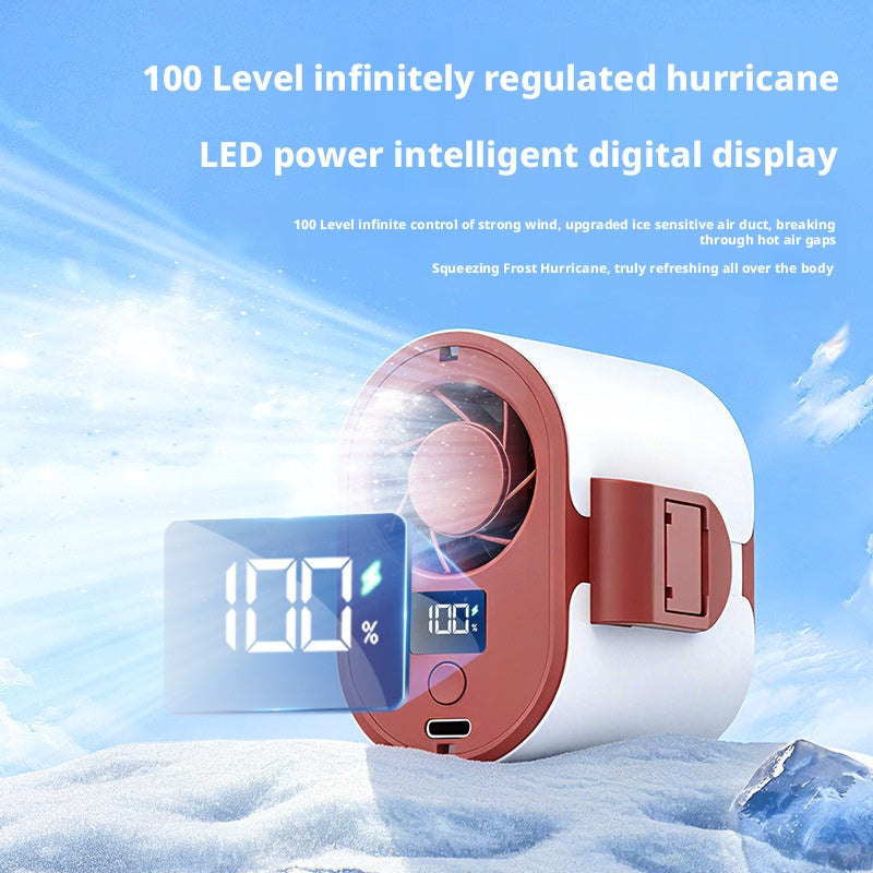 2026 Outdoor Waist Fan 4-in-1 Multifunctional USB Rechargeable Long Battery Life Portable Fan - Image 4