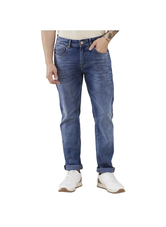Being Human Mens Mid Tone Straight Fit Denims