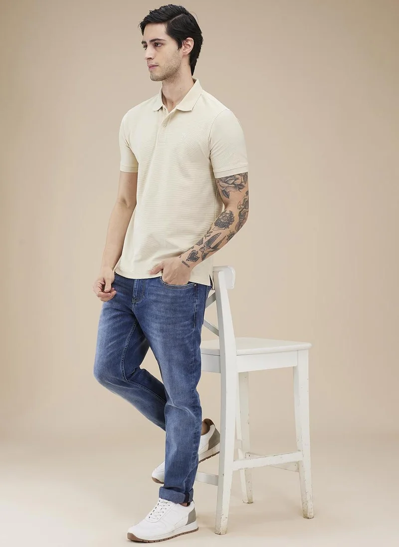 Being Human MID TONE Men Classic Light Fade Stretchable Jeans for Men | Best Price UAE