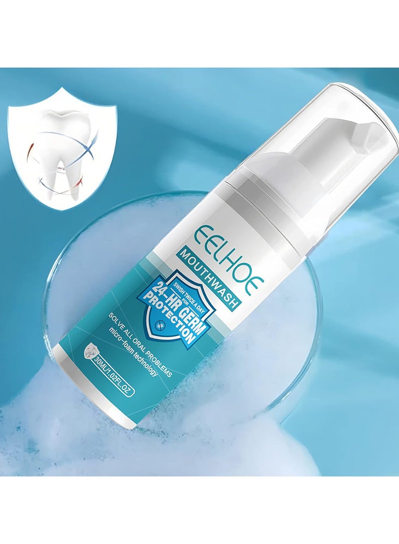 EELHOE Teeth Whitening Toothpaste Foam, Teeth Aid Mouthwash Teeth Whitening Foam Toothpaste, Toothpaste Whitening Stain Removal Foam Toothpaste - 30ml - Image 3