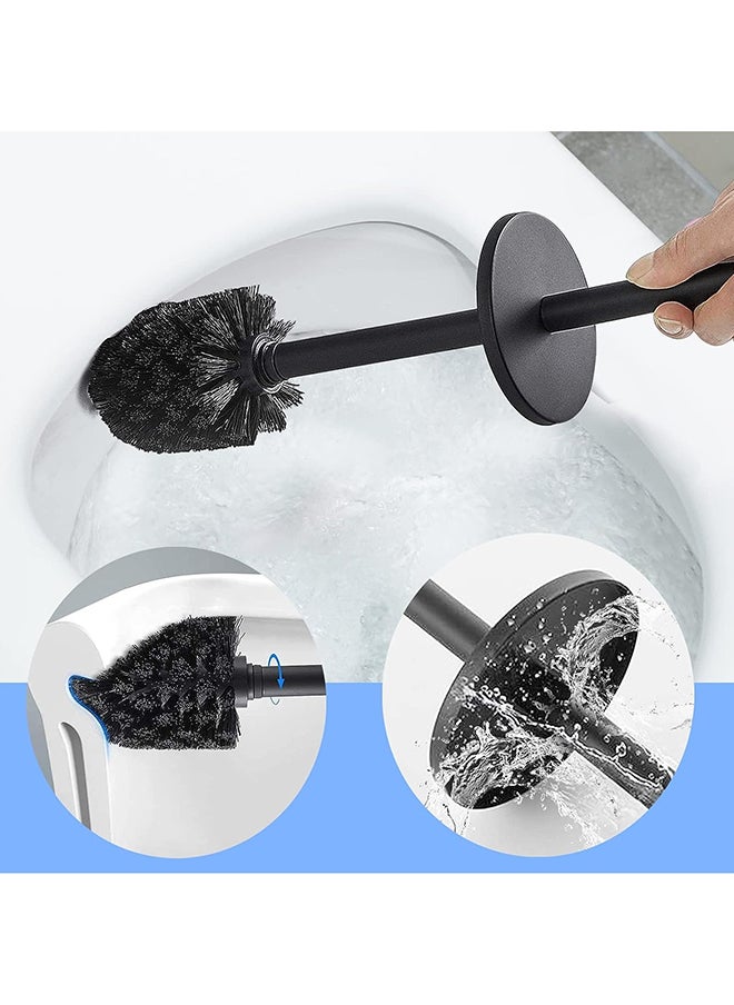 Black painted toilet brush