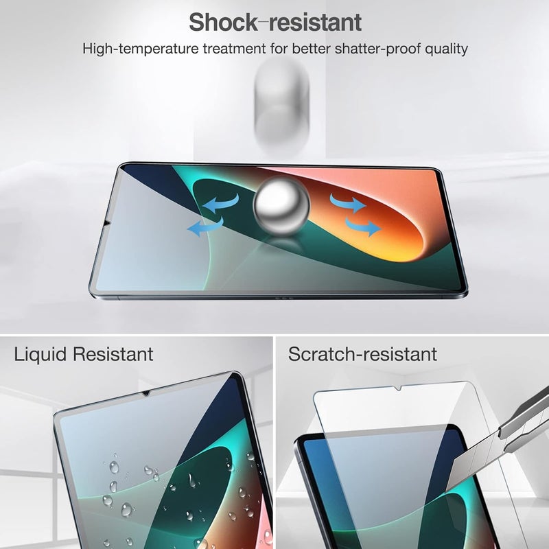 Procases [2 Pack] Screen Protector For Xiaomi Pad 5 / Pad 5 Pro 11" 2021, Tempered Glass Screen Film Guard For Xiaomi Mi Pad 5 /Pad 5 Pro 11" 2021 Release - Image 5