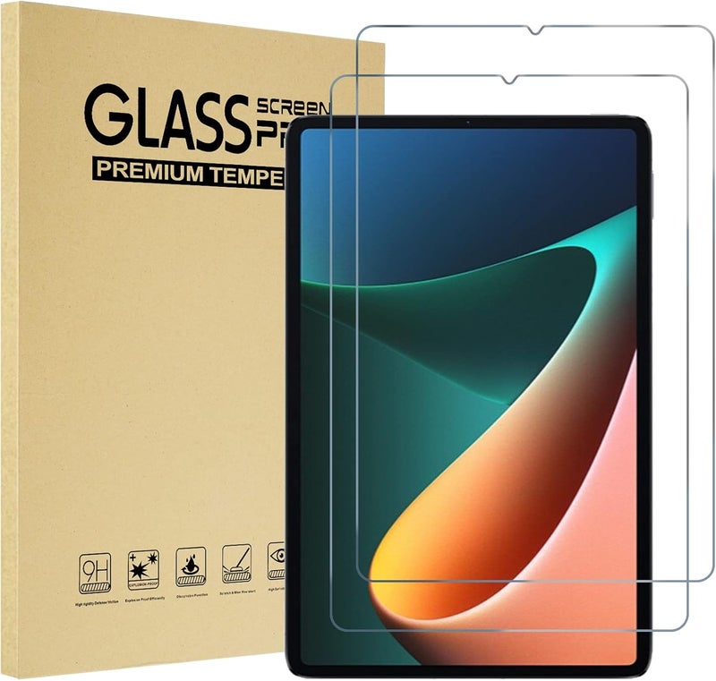 Procases [2 Pack] Screen Protector For Xiaomi Pad 5 / Pad 5 Pro 11" 2021, Tempered Glass Screen Film Guard For Xiaomi Mi Pad 5 /Pad 5 Pro 11" 2021 Release - Image 1
