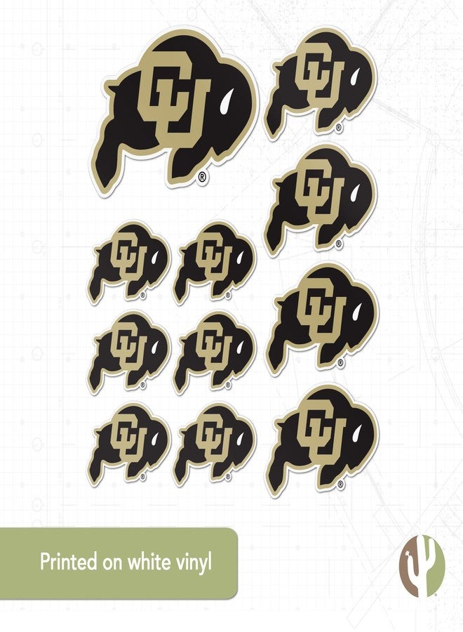 Desert Cactus University of Colorado Buffaloes Buffs Sticker Vinyl Decals Laptop Water Bottle Car Scrapbook Sheet T3 (Type 3-1) - Image 5
