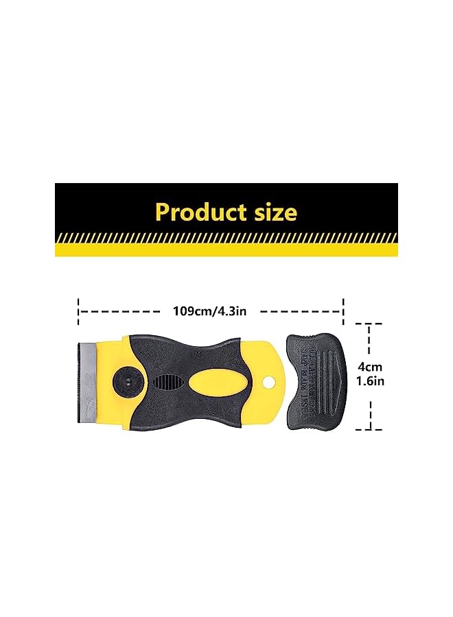 PROMASS promass Blades Scraper Tool Glass & Ceramic Hob Scraper Knife Cleaner with 20 Replaceable Metal Blades, Multi-Purpose Cleaner Scraper for Decals, Stickers, Labels, Caulk, Adhesive, Paint Removal  - Image 3