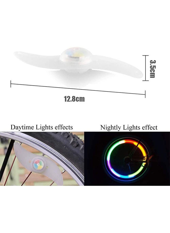 Ailily 4 Pack Bike Spoke Lights, LED Bike Wheel Lights Keep Safe Decorations with 3 LED Flash Modes  - Image 4