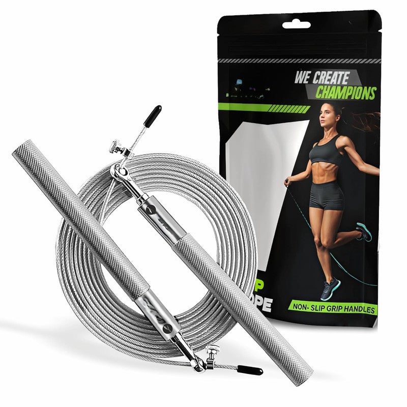 RHYNOFIT Jumping Rope, High Speed Skip Rope - Tangle-Free Skipping Rope - Screw-Free Design - Jump Ropes for Adult and Kids, Suitable for Cardio, Boxing Workouts & Crossfit - Image 1
