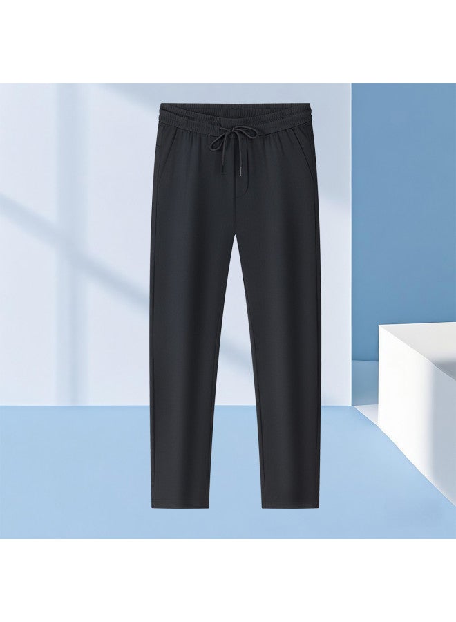 Tucano 7a Antibacterial】men's Cotton Short-sleeve Polo Shirt + Ice Silk Casual Pants - Dad's Outfit Men's Suit - Image 4