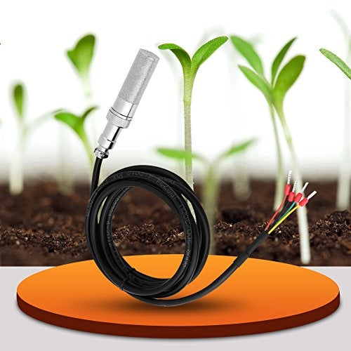 Hilitand Soil Sensor, Soil Temperature & Humidity Sensor Probe FS200-SHT1 Series for Greenhouse Flowers Nursery Garden Lawn 3.3-5V, 20 ? ~ 100 ?, 0~100% RH - Image 2