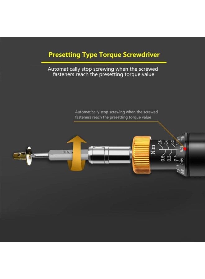 klarako Presetting Type Adjustable Torque Screwdriver 0.10.6Nm Hex Socket RTD0.6 - Image 3