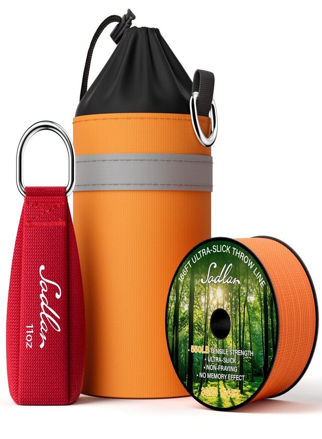 Sodlar Arborist Throw Line Kit - Ultra Slick 166ft Polyester Rope with 11Oz Weight Throw Bag Low High Limb Throwing Adults Forestry Tree Trimming Cutting Gear - Image 1