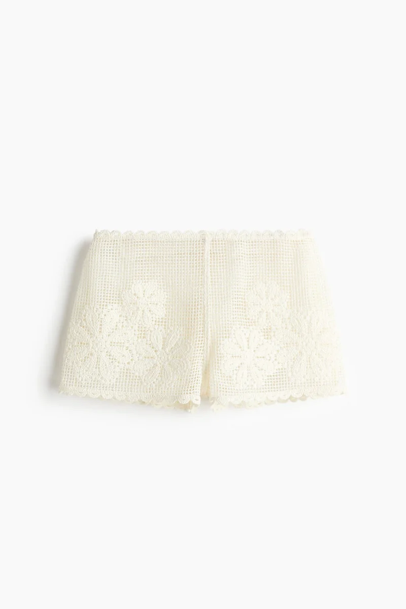 H&M  Crochet-look beach shorts for Women | Best Price UAE