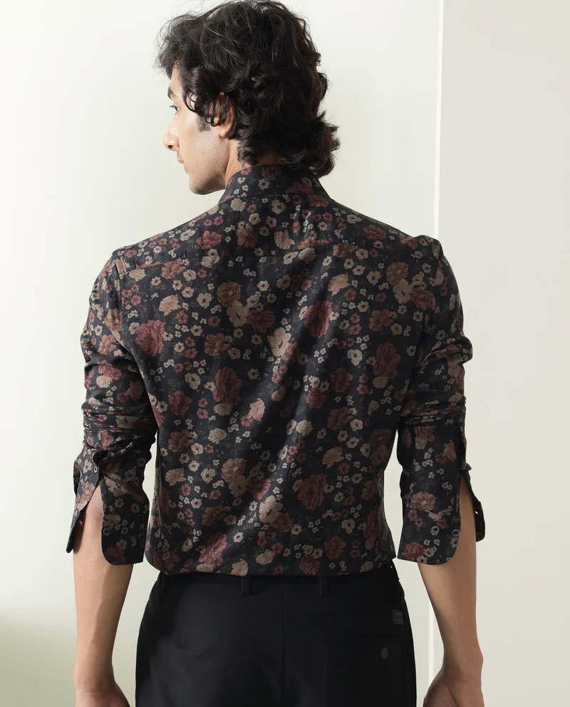 Rare Rabbit Men's Floral Print Shirt