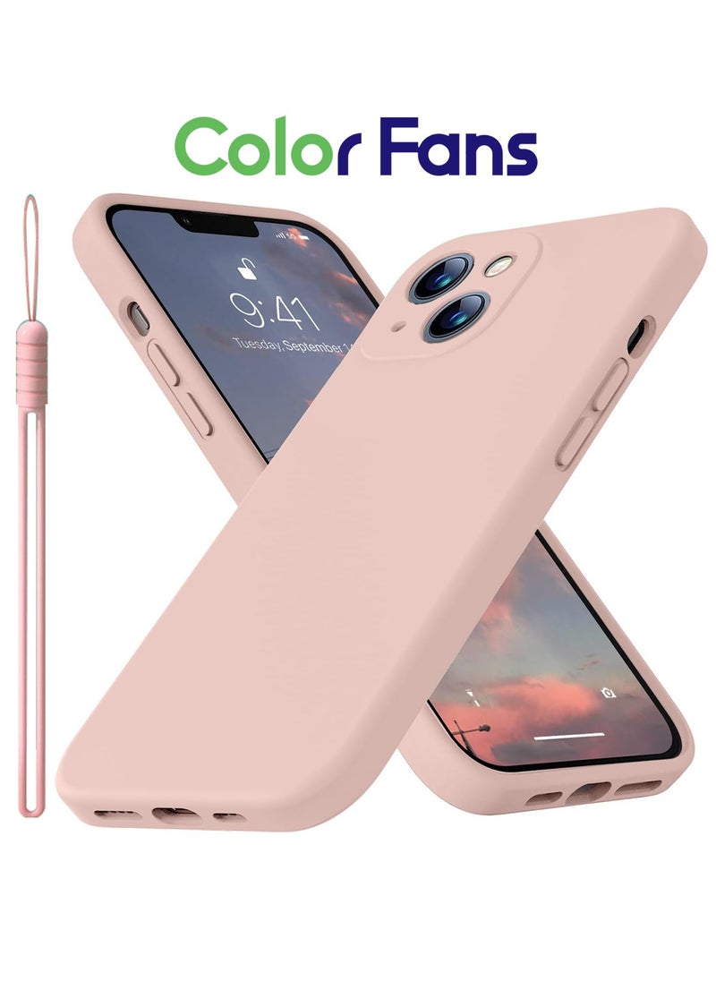 Color Fans - Case for Apple iPhone 14 6.1 inch Silicone Cover Soft Pink - Image 1