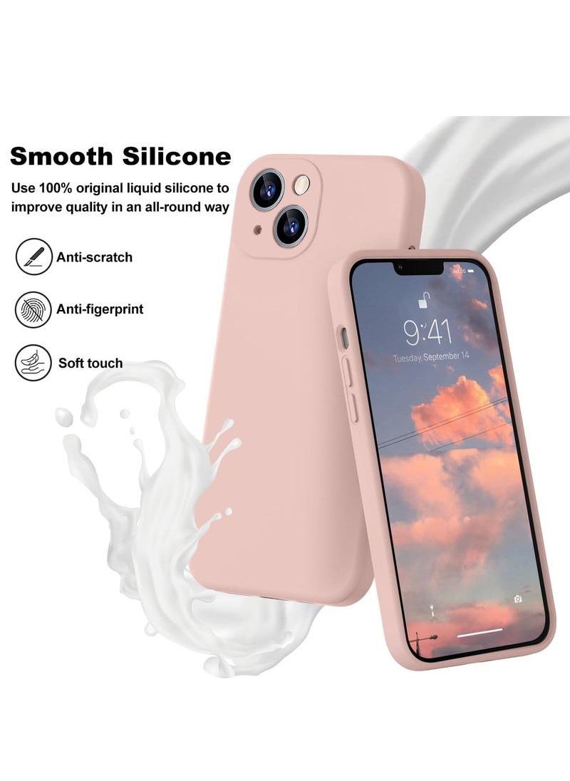 Color Fans - Case for Apple iPhone 14 6.1 inch Silicone Cover Soft Pink - Image 1