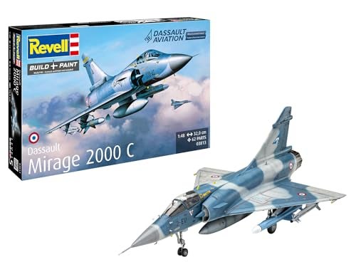 Revell مجموعة نموذج بلاستيكي غير مبني وغير مطلي من ريفيل 03813 داسو ميراج 2000C مقياس 148 - Image 1
