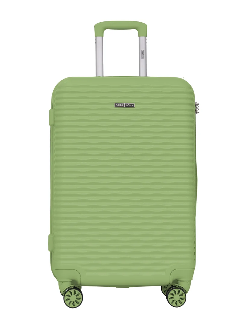 PARAJOHN Sandtrail Series Set of 3 Luggage | Lightweight Small 10KG, Medium 20KG & Large 30KG ABS 4 Wheels Trolley Hardsided Travel Suitcase - Light Green