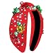 Yoshiky Christmas Headband for Women Headbands with Christmas Tree Crystal Pearl Snowflake Decorations Holiday Overalls Hairband for Sweaters Outfits Hair Accessories - Image 2