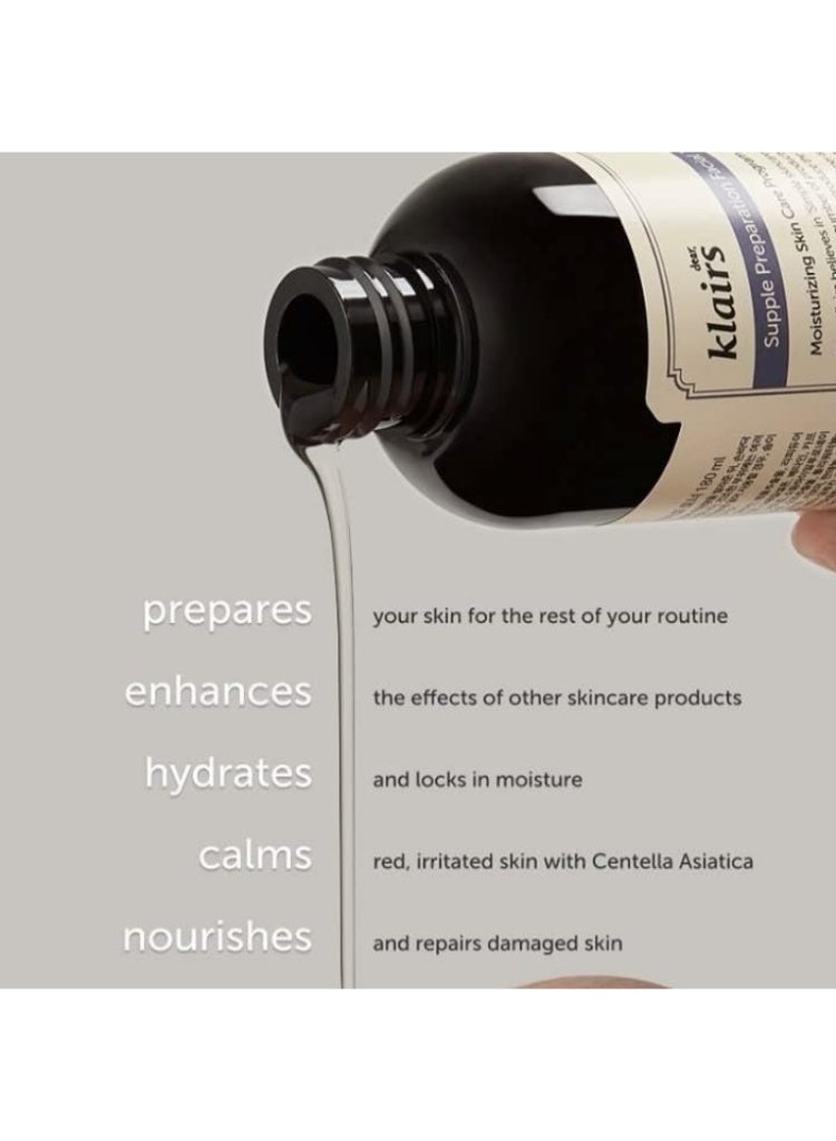 Klairs Dehydrated & Sensitive Skin – Klairs Supple Preparation Facial Toner | Hydrating, pH-Balancing & Soothing Toner - Image 4