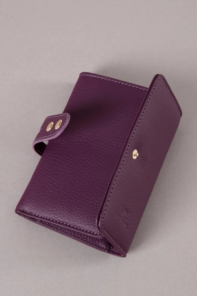 سيبتولفز Parla Genuine Leather Gold Detailed Women's Card Holder and Wallet