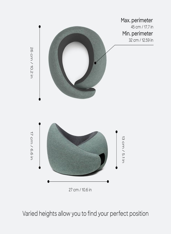 OSTRICH PILLOW Ostrichpillow Go Neck Pillow - Premium Memory Foam Travel Pillow, 360º Ergonomic Design, Asymmetrical Sides, Travel Bag Included, Washable Modal Cover - Image 5