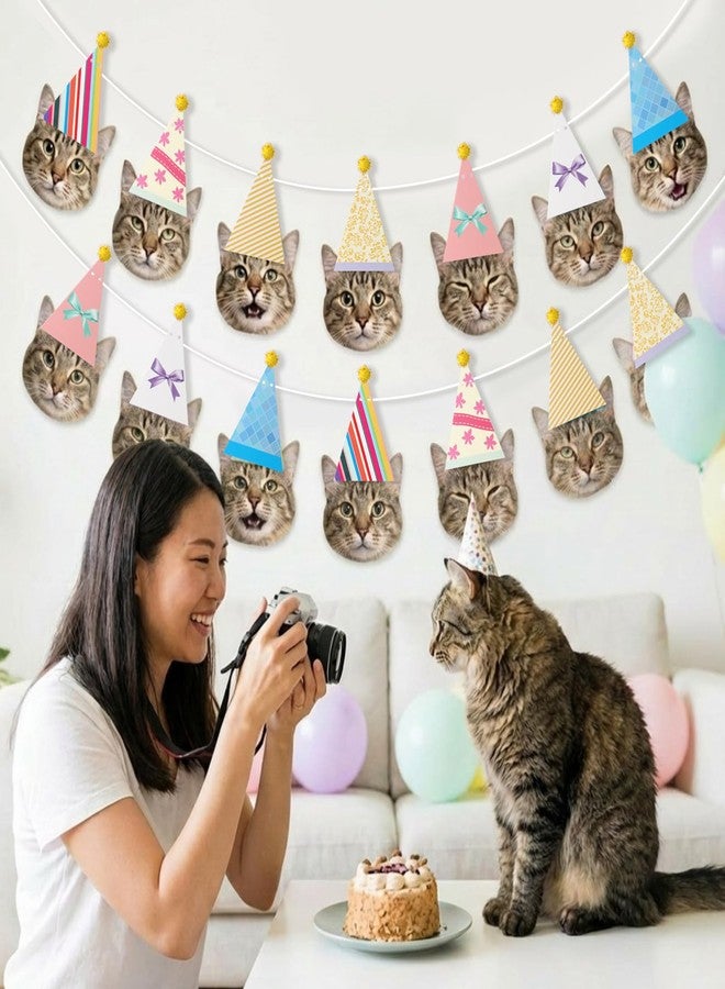 Tegeme 3 Pcs Custom Birthday Face Banner Personalized Picture Face Cut out Decor Custom Party Banner Colorful Party Supplies for Birthday Wedding Celebration Grad Gathering(Multicolor) - Image 5