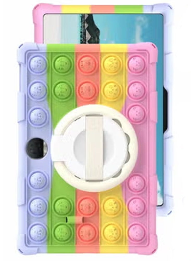 عام غلاف بالوني مصمم لأجهزة Honor Pad 9 عام 2024، بحجم 12.1 بوصة، ملائم للأطفال، مصنوع من سيليكون لين وقابل للتعديل، يحتوي على حامل وحزام كتفي، وقلم للمس السعة الكهربائية مصمم لجهاز Honor Pad 9 ذو الحجم 11 إلى 12.1 بوصة. - Image 2