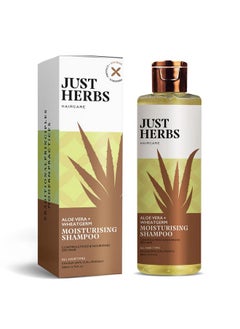 Just Herbs Ayurvedic Silky Strength Anti Dandruff & Hairfall Shampoo For Men & Women - Suitable For Dry Hair Scalp, Sulphate & Paraben Free 200 Ml  - Image 1