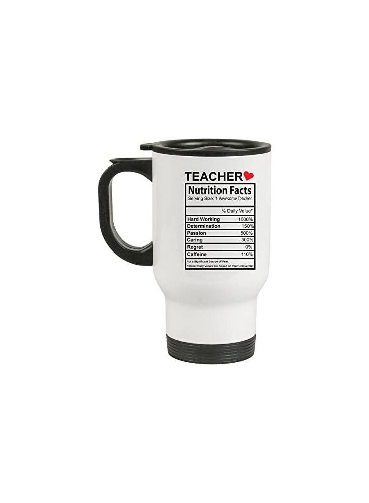 PRINTSHOP4ME Travel Mug Gifts for Teachers Day World Teachers Day Teachers Day Gifts Teachers Appreciation Design 1  - Image 1