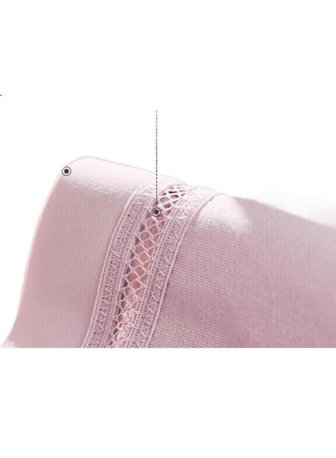 Aimer Women'S Underwear, One-Piece Thin Breathable High-Waist Panties, Cotton Kiki Series, Gift For Wife/ Girlfriend, Am238022, Pink, Size 165 - Image 1