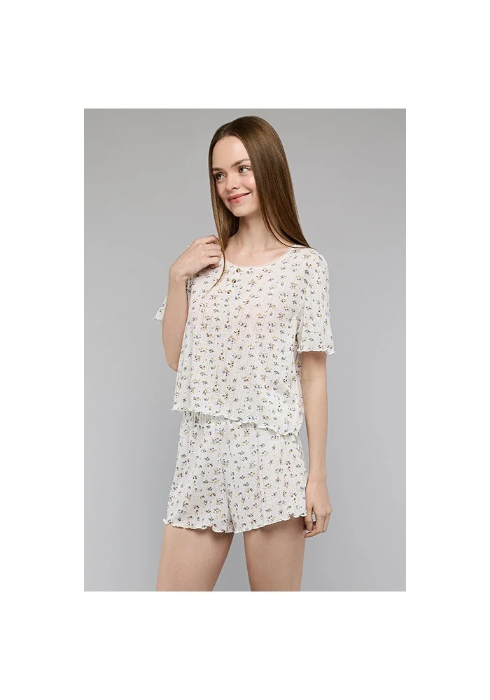 أر أند بي Printed Shorty Pyjama Set