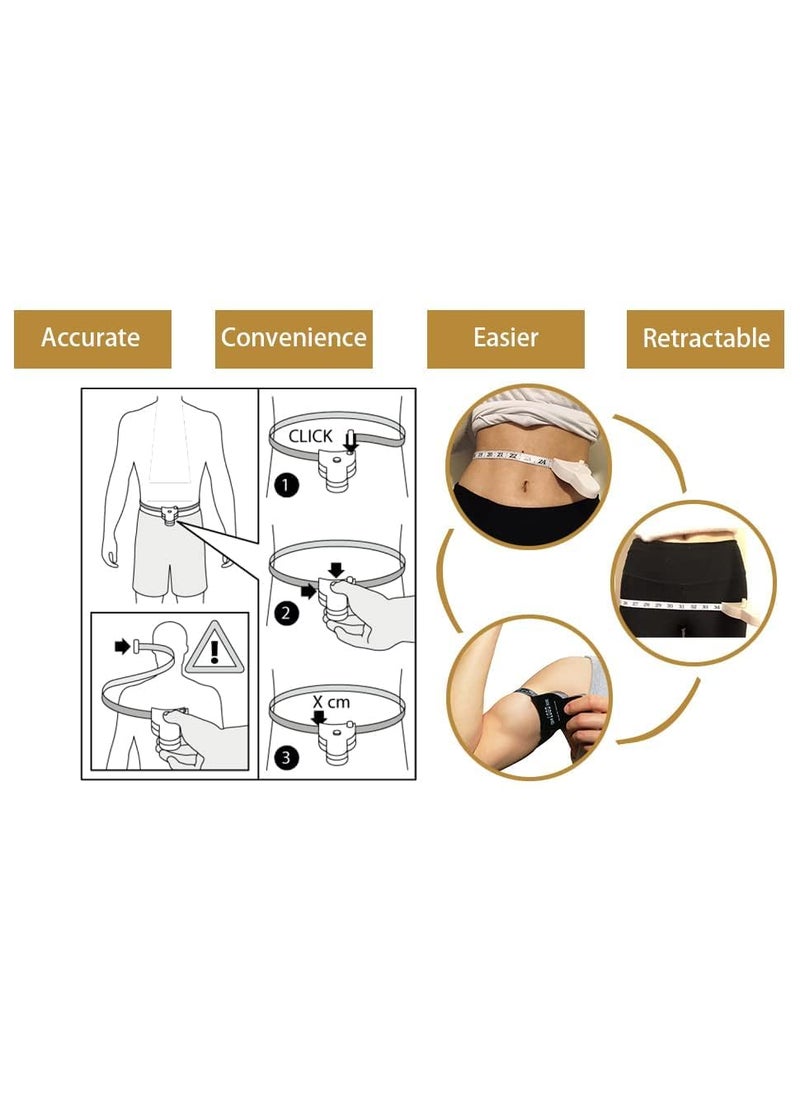 Generic Maruti_Nandan_Enterprise Body Measuring Tape Retractable inch tape for measurement for body with Lock Pin and Push Button 150cm  - Image 5