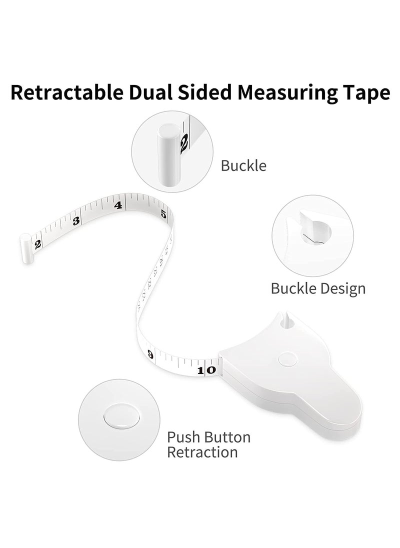 Generic Maruti_Nandan_Enterprise Body Measuring Tape Retractable inch tape for measurement for body with Lock Pin and Push Button 150cm  - Image 2