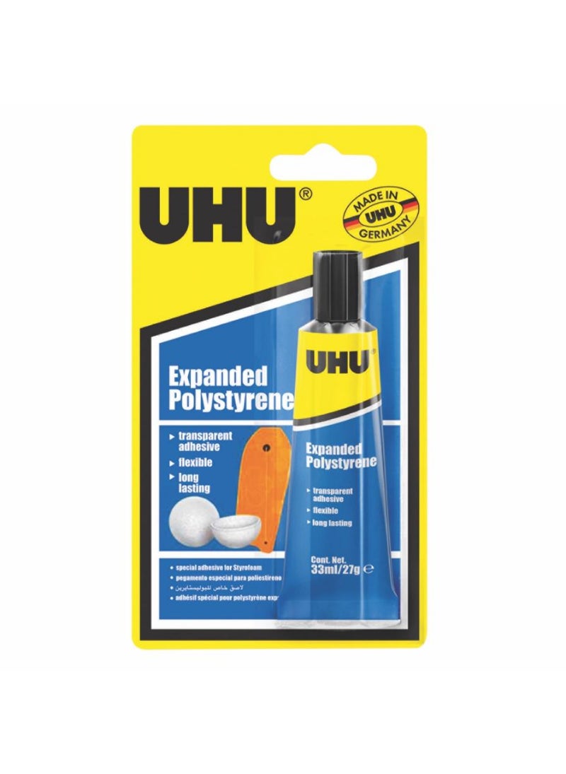 UHU أنبوب لاصق يوفو من البوليسترين الموسع 33 مل