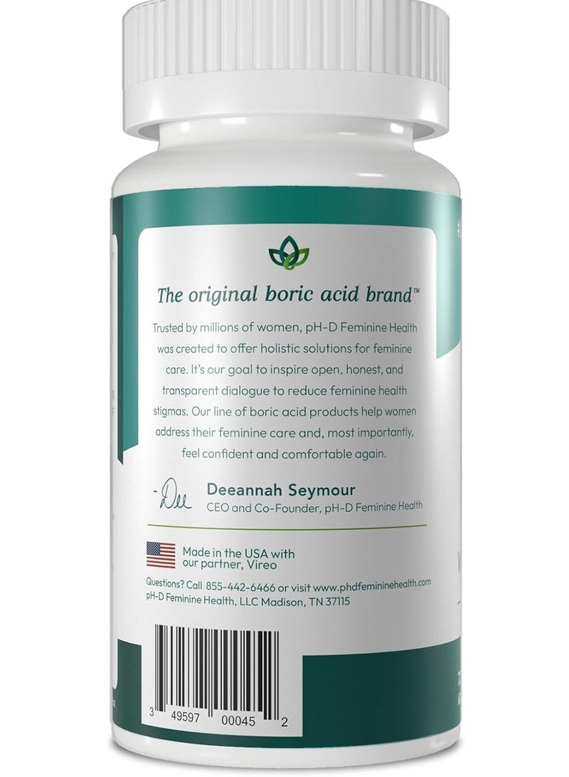 pH-D Feminine Health Support Boric Acid Suppositories 600mg 72 Count  - Image 3