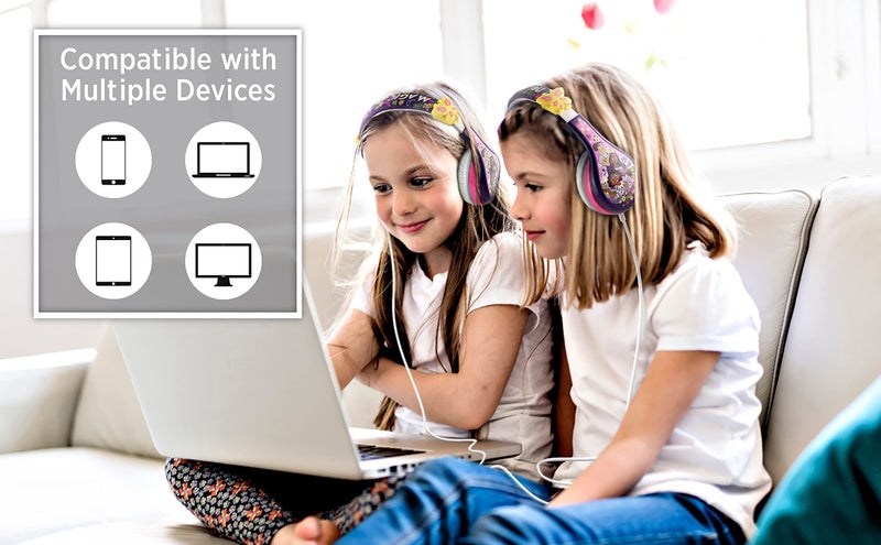 eKids Disney Encanto Wired Headphones for Kids, School, Home or Travel - Tangle Free Toddler Headphones with Volume Control, 3.5mm Jack, Includes Headphone Splitter - Image 3