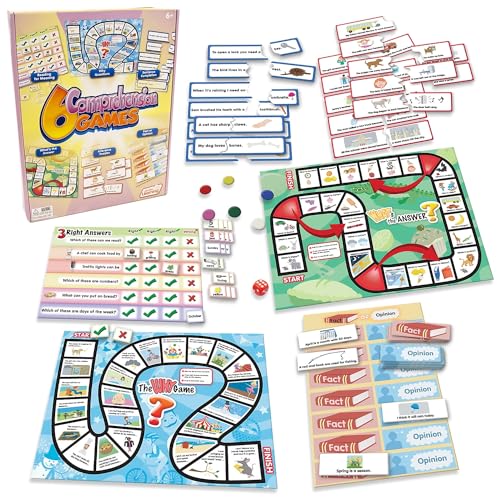 Junior Learning 6 Comprehension Games, Multi, (Model: JL406) - Image 1