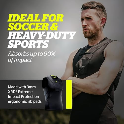 Storelli BodyShield Sleeveless Undershirt, Protective Soccer Base Layer, Lightweight Compression Top with Padded Chest and Rib Protection, Ultimate Comfort and Safety for Athletes, White, Youth Small - Image 2