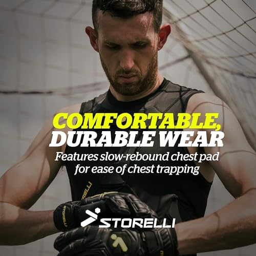 Storelli BodyShield Sleeveless Undershirt, Protective Soccer Base Layer, Lightweight Compression Top with Padded Chest and Rib Protection, Ultimate Comfort and Safety for Athletes, White, Youth Small - Image 3
