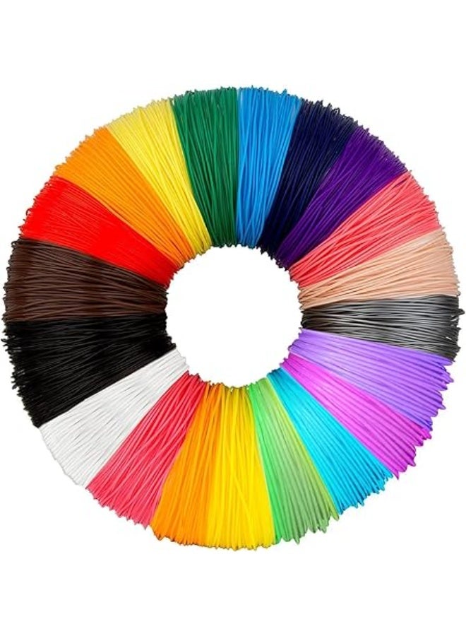 Vibrant 30-Color PLA 3D Pen Filament Set 1.75mm – 5 Meters Each (150 Meters Total) for Creative Art, Education & Prototyping - Image 1