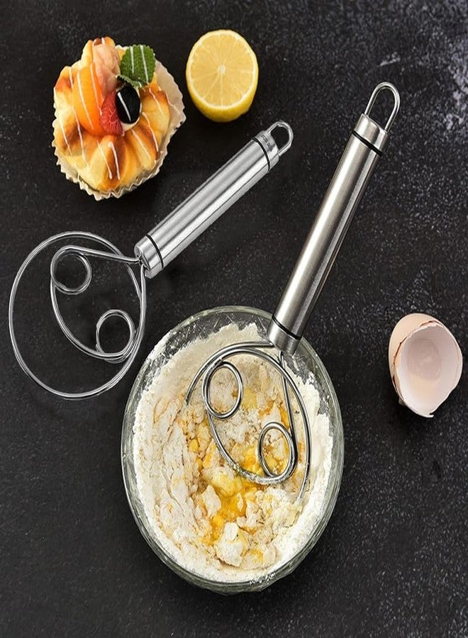 PARVY Stainless Steel Hand Bread Whisk Atta Maker Tool Manual Bread Whisk, Dough Mixer Hand Tool (Pack of 1) - Image 5